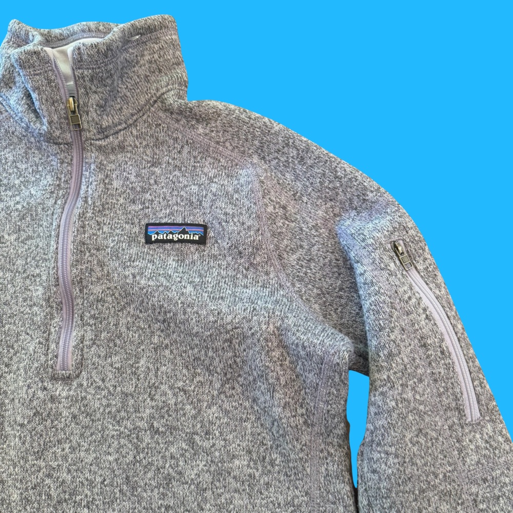 Patagonia 1/4 Zip Purple Better Sweater - Picture 2 of 6